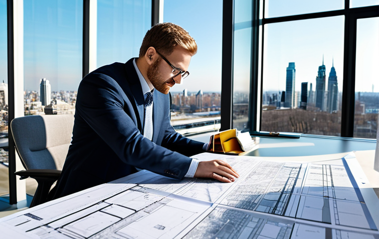 도시계획 전문가의 커리어 패스 - Urban Planner at Work**
"A professional urban planner, fully clothed in a modest business casual ou...