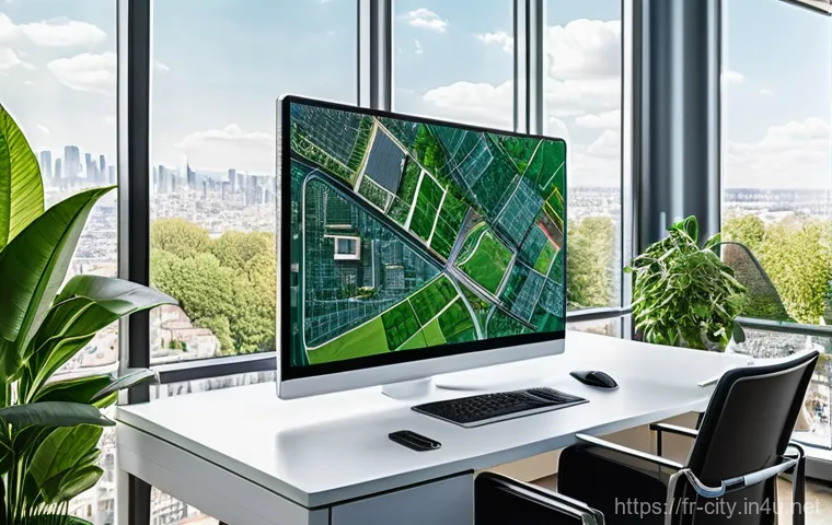 도시계획 전문가 경력 관리 방법 - **Prompt: A modern urban planner working diligently in a sophisticated, sunlit office in a contempor...