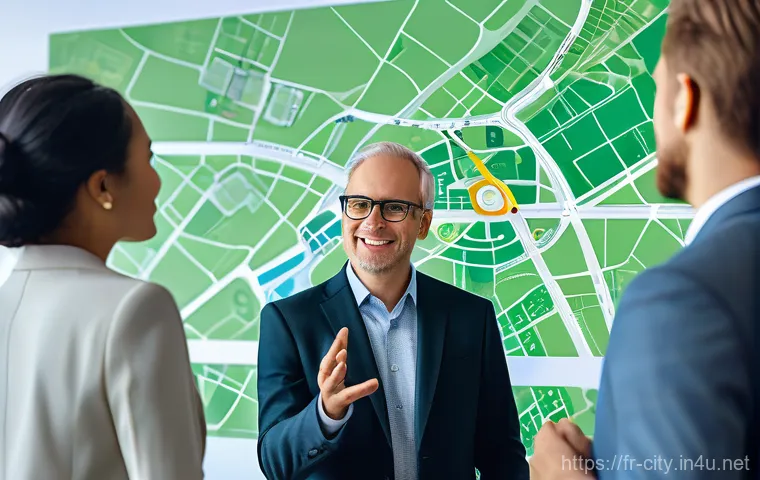 도시계획 실무에서의 리더십 발휘 - **Prompt 1: Visionary Urban Leadership and Collaboration**
    "A diverse group of urban planners, a...